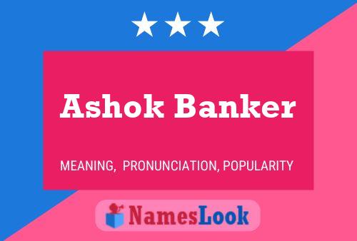 Affiche de nom Ashok Banker