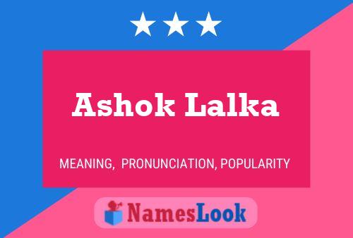 Affiche de nom Ashok Lalka