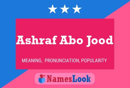 Affiche de nom Ashraf Abo Jood