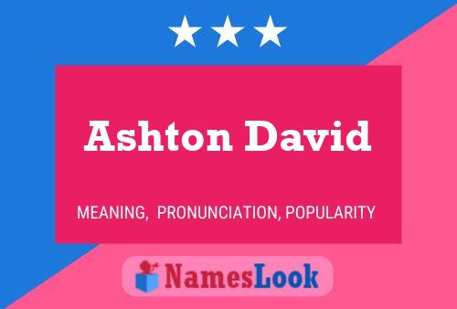 Affiche de nom Ashton David