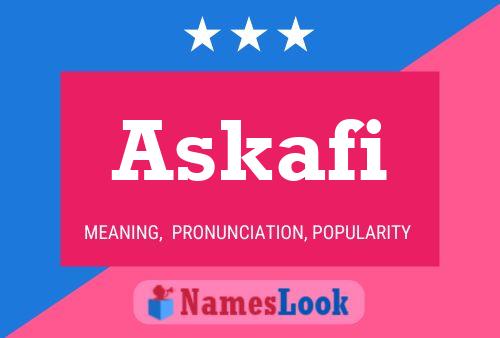 Affiche de nom Askafi