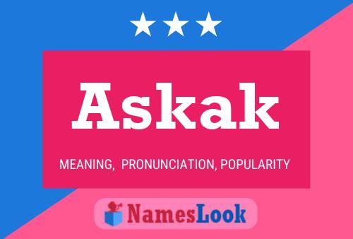 Affiche de nom Askak