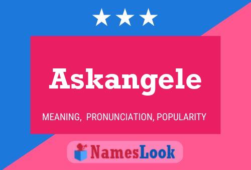 Affiche de nom Askangele