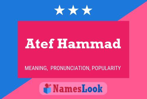 Affiche de nom Atef Hammad