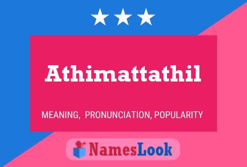 Affiche de nom Athimattathil