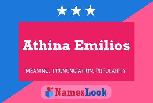 Affiche de nom Athina Emilios