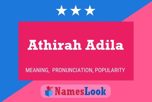 Affiche de nom Athirah Adila