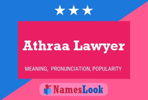 Affiche de nom Athraa Lawyer