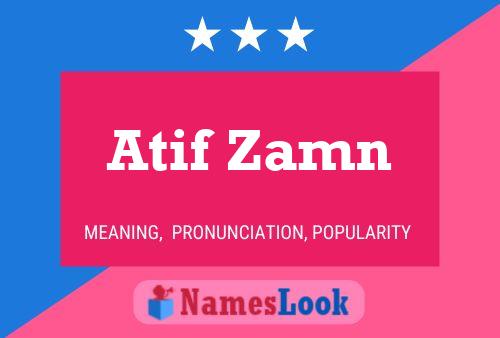 Affiche de nom Atif Zamn