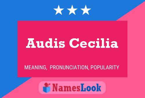 Affiche de nom Audis Cecilia