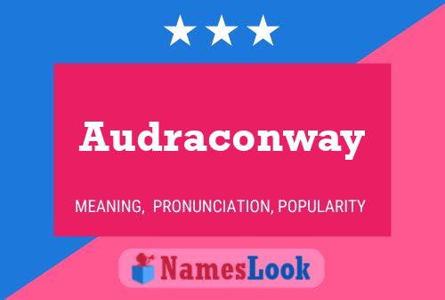 Affiche de nom Audraconway