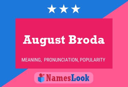 Affiche de nom August Broda