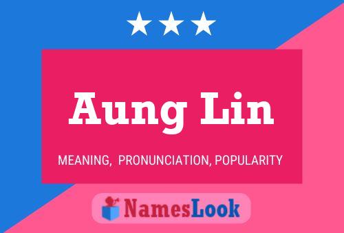 Affiche de nom Aung Lin