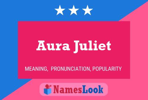 Affiche de nom Aura Juliet