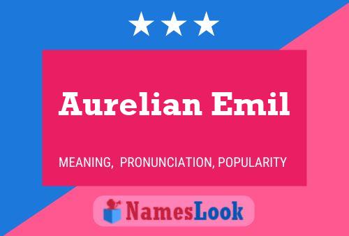 Affiche de nom Aurelian Emil