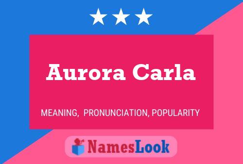 Affiche de nom Aurora Carla