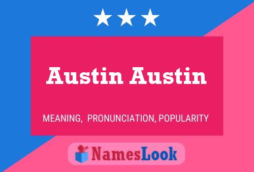 Affiche de nom Austin Austin