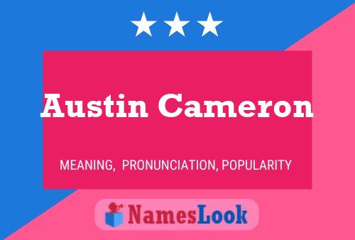 Affiche de nom Austin Cameron