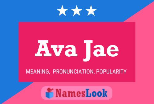 Affiche de nom Ava Jae