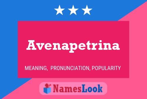 Affiche de nom Avenapetrina