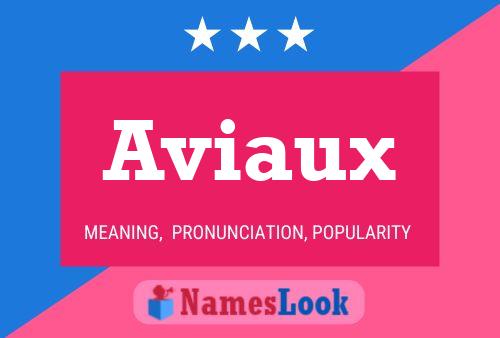 Affiche de nom Aviaux