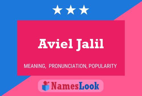 Affiche de nom Aviel Jalil