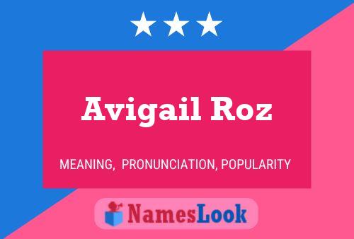 Affiche de nom Avigail Roz