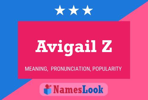 Affiche de nom Avigail Z