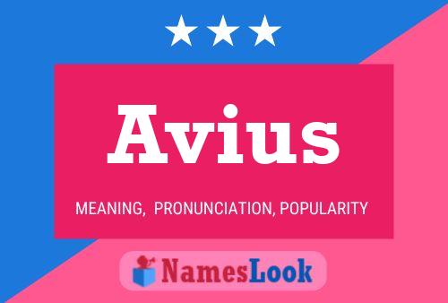 Affiche de nom Avius