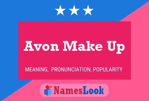 Affiche de nom Avon Make Up