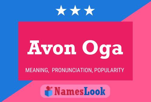 Affiche de nom Avon Oga