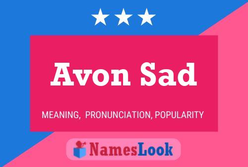 Affiche de nom Avon Sad