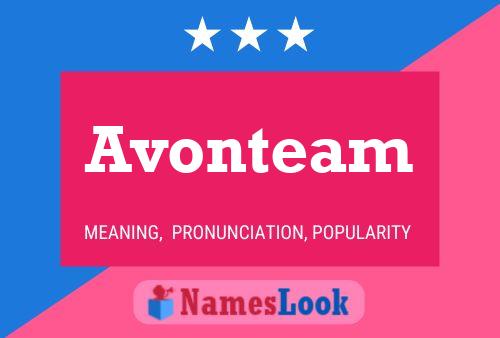 Affiche de nom Avonteam