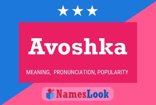 Affiche de nom Avoshka