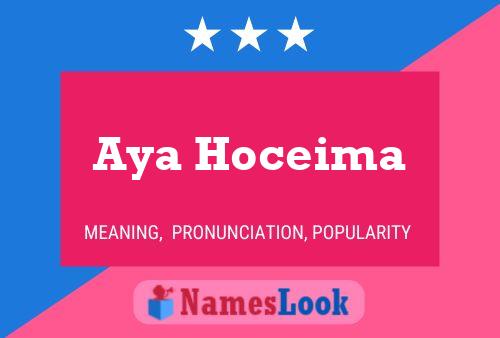 Affiche de nom Aya Hoceima