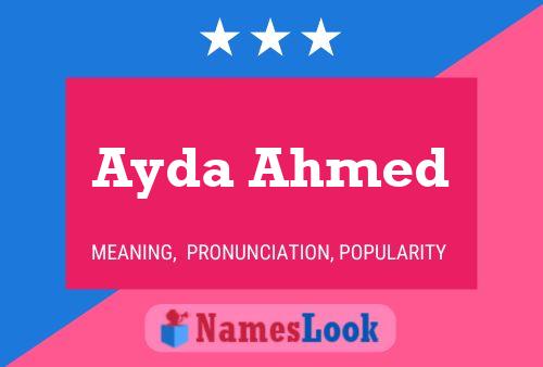 Affiche de nom Ayda Ahmed