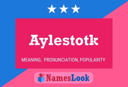 Affiche de nom Aylestotk