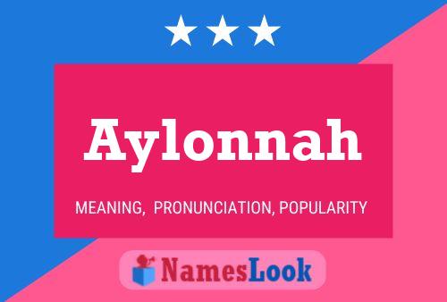 Affiche de nom Aylonnah