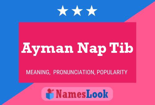 Affiche de nom Ayman Nap Tib