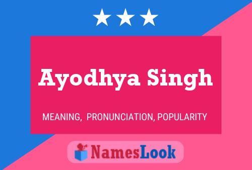 Affiche de nom Ayodhya Singh