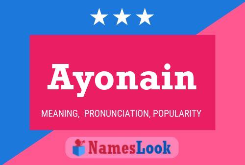 Affiche de nom Ayonain