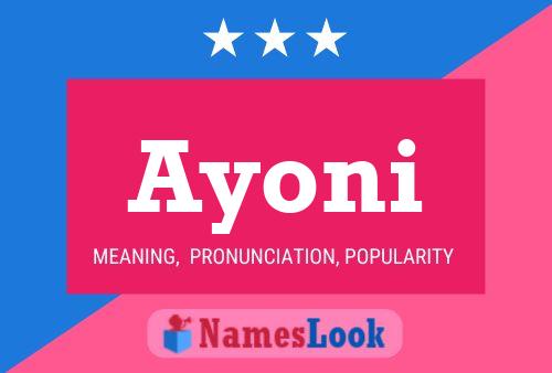 Affiche de nom Ayoni