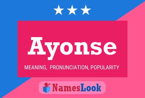 Affiche de nom Ayonse