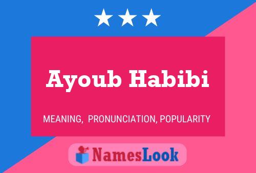 Affiche de nom Ayoub Habibi