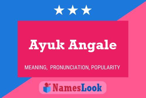 Affiche de nom Ayuk Angale