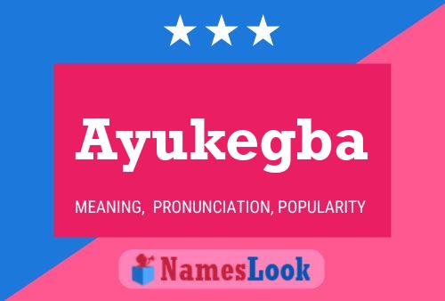 Affiche de nom Ayukegba