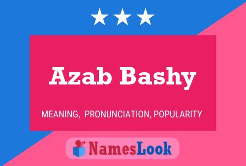 Affiche de nom Azab Bashy