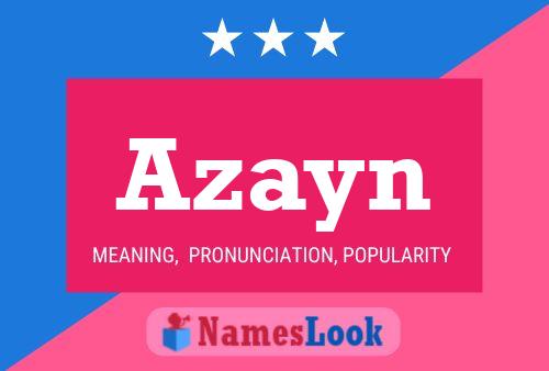 Affiche de nom Azayn