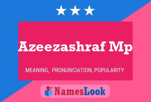 Affiche de nom Azeezashraf Mp