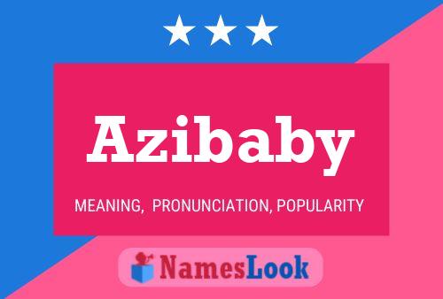 Affiche de nom Azibaby